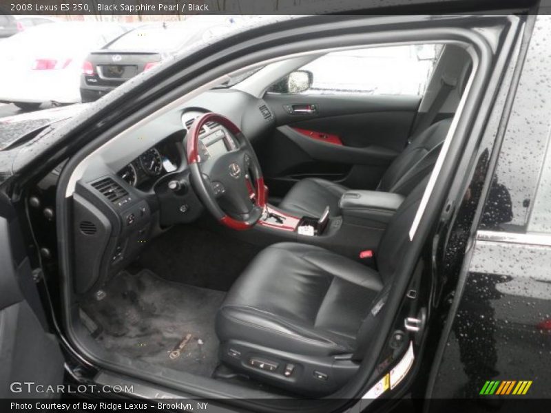 Black Sapphire Pearl / Black 2008 Lexus ES 350