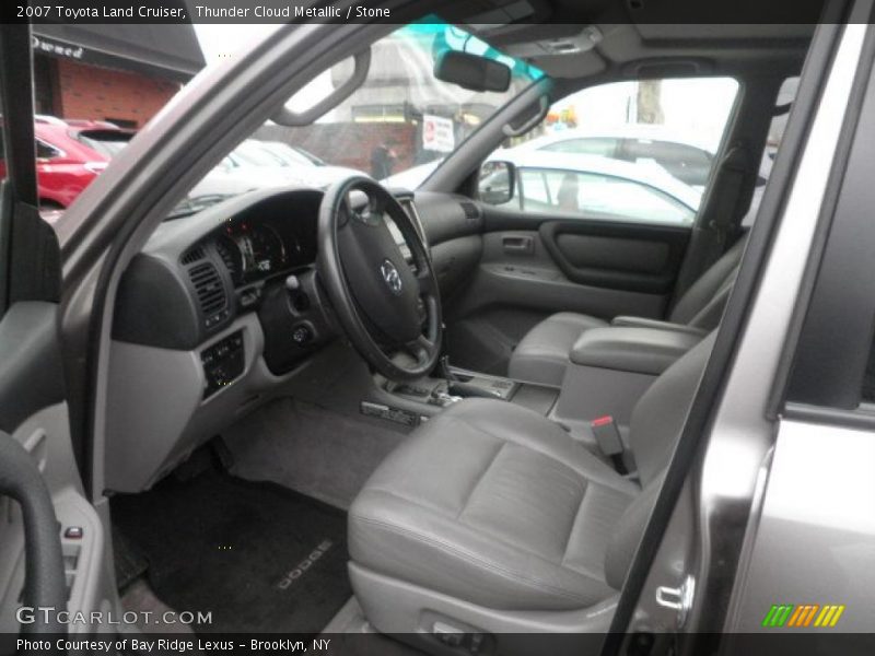 Thunder Cloud Metallic / Stone 2007 Toyota Land Cruiser