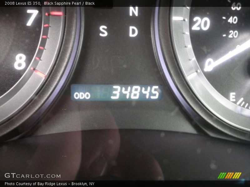 Black Sapphire Pearl / Black 2008 Lexus ES 350