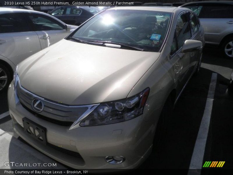 Golden Almond Metallic / Parchment 2010 Lexus HS 250h Hybrid Premium