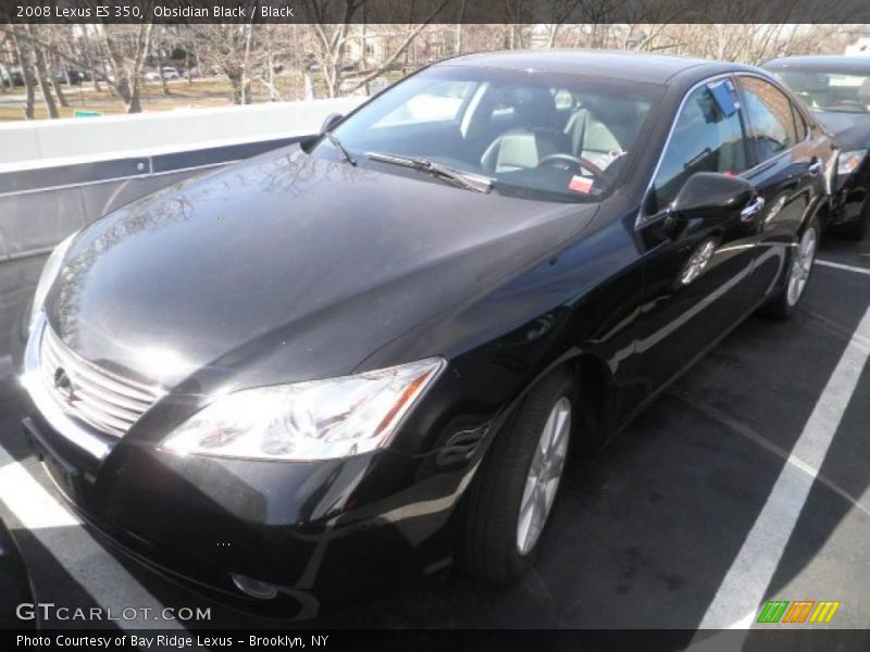 Obsidian Black / Black 2008 Lexus ES 350