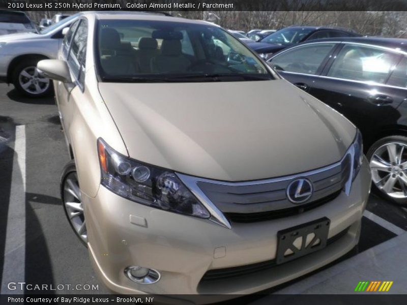 Golden Almond Metallic / Parchment 2010 Lexus HS 250h Hybrid Premium