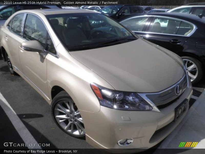 Golden Almond Metallic / Parchment 2010 Lexus HS 250h Hybrid Premium