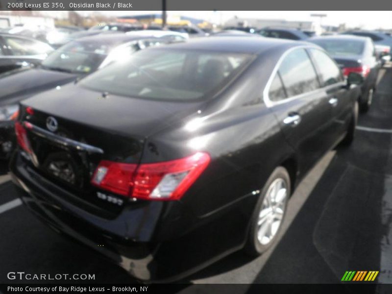 Obsidian Black / Black 2008 Lexus ES 350