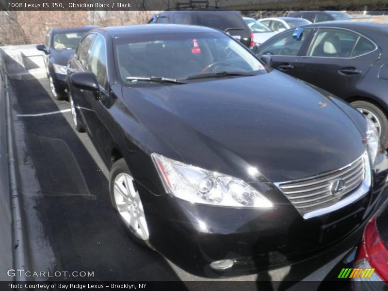 Obsidian Black / Black 2008 Lexus ES 350
