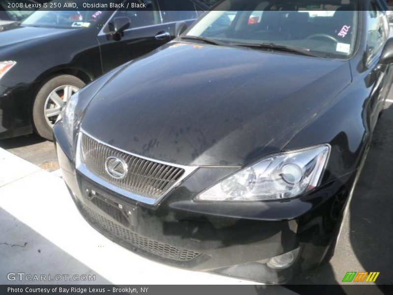 Obsidian Black / Black 2008 Lexus IS 250 AWD