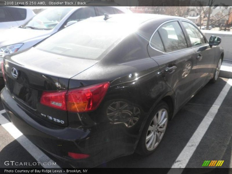 Obsidian Black / Black 2008 Lexus IS 250 AWD