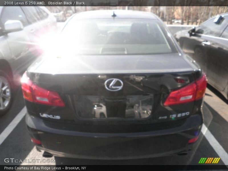 Obsidian Black / Black 2008 Lexus IS 250 AWD