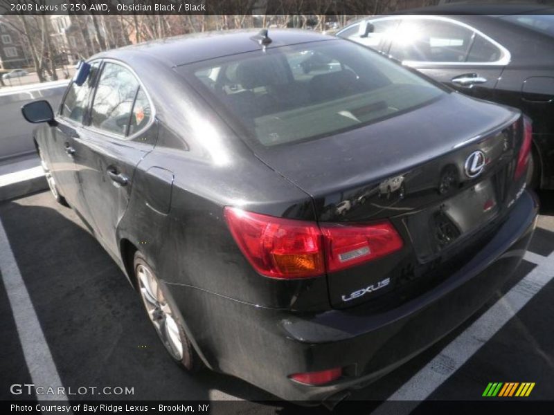 Obsidian Black / Black 2008 Lexus IS 250 AWD