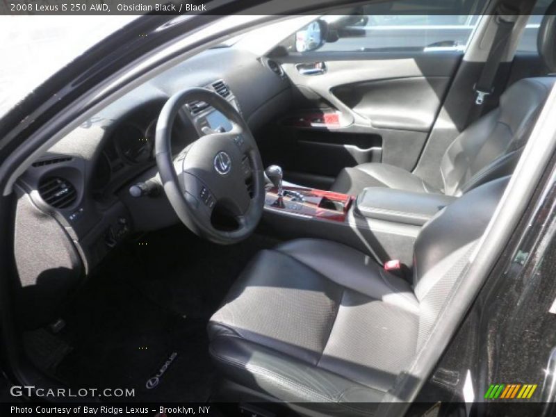 Obsidian Black / Black 2008 Lexus IS 250 AWD