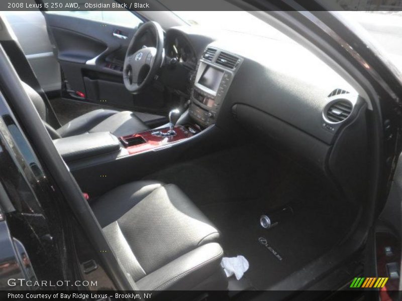 Obsidian Black / Black 2008 Lexus IS 250 AWD