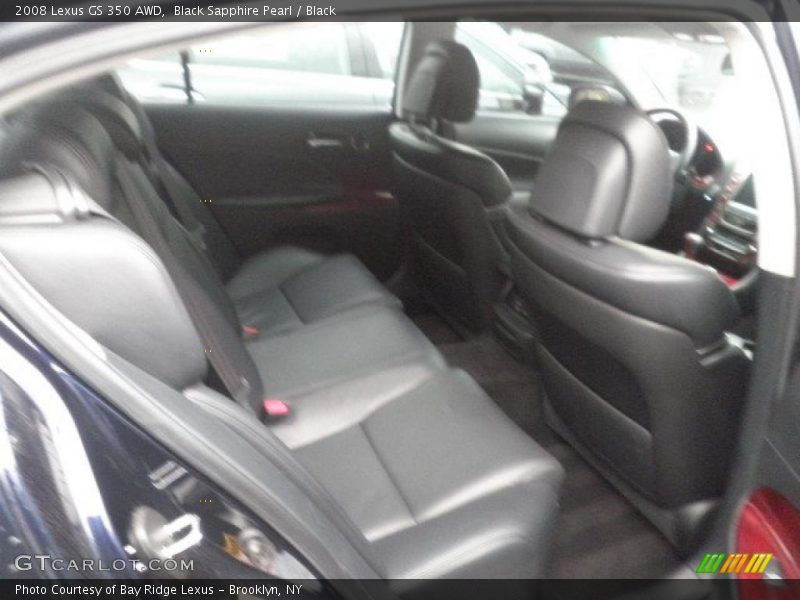 Black Sapphire Pearl / Black 2008 Lexus GS 350 AWD