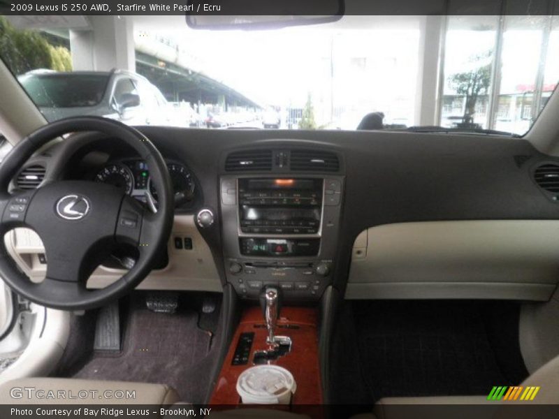 Starfire White Pearl / Ecru 2009 Lexus IS 250 AWD