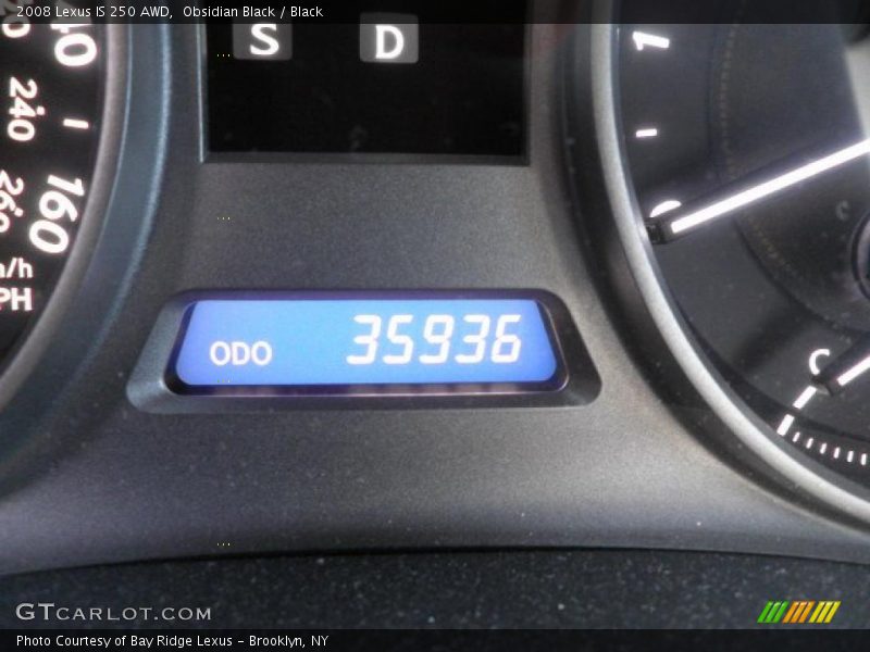 Obsidian Black / Black 2008 Lexus IS 250 AWD