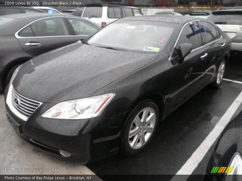 Obsidian Black / Black 2008 Lexus ES 350