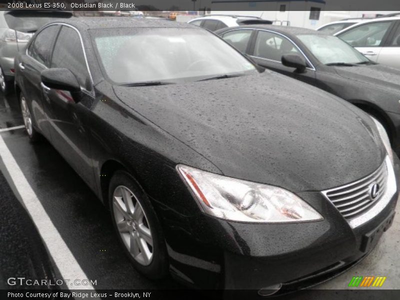Obsidian Black / Black 2008 Lexus ES 350