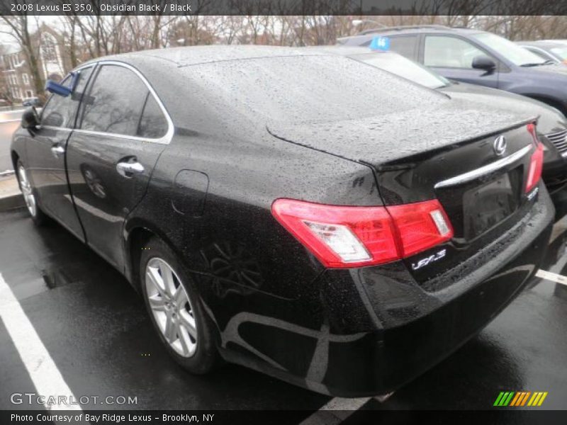 Obsidian Black / Black 2008 Lexus ES 350