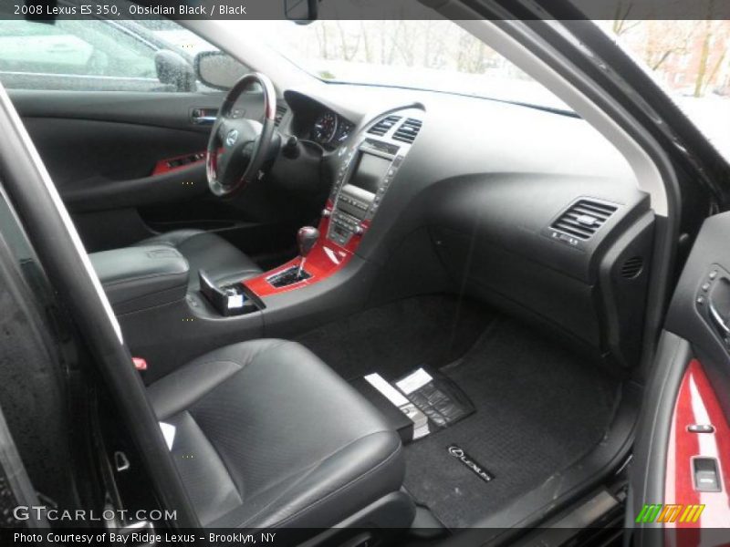 Obsidian Black / Black 2008 Lexus ES 350