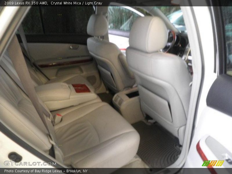 Crystal White Mica / Light Gray 2009 Lexus RX 350 AWD