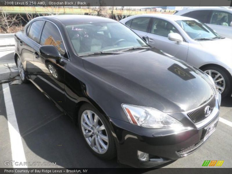 Obsidian Black / Black 2008 Lexus IS 250 AWD