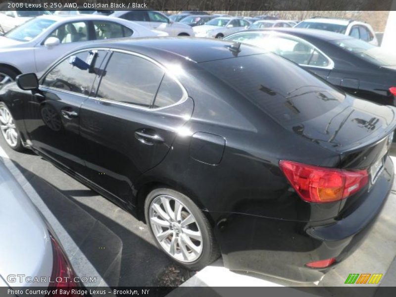 Obsidian Black / Black 2008 Lexus IS 250 AWD