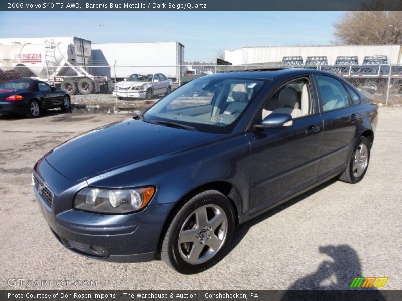 Barents Blue Metallic / Dark Beige/Quartz 2006 Volvo S40 T5 AWD