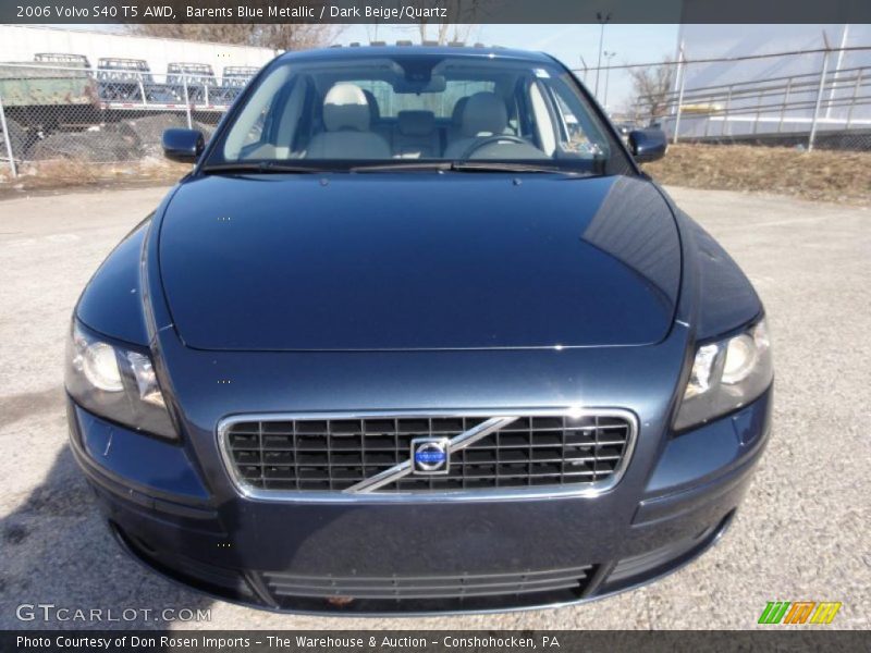Barents Blue Metallic / Dark Beige/Quartz 2006 Volvo S40 T5 AWD
