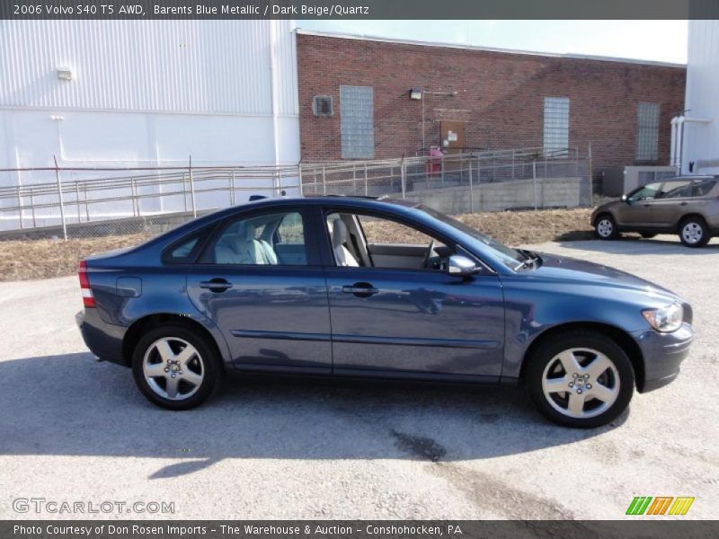 Barents Blue Metallic / Dark Beige/Quartz 2006 Volvo S40 T5 AWD