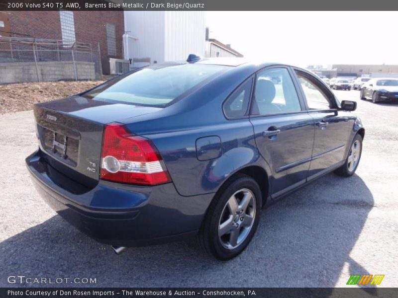 Barents Blue Metallic / Dark Beige/Quartz 2006 Volvo S40 T5 AWD