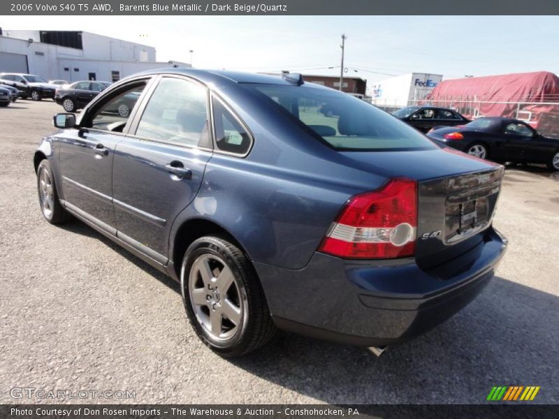 Barents Blue Metallic / Dark Beige/Quartz 2006 Volvo S40 T5 AWD