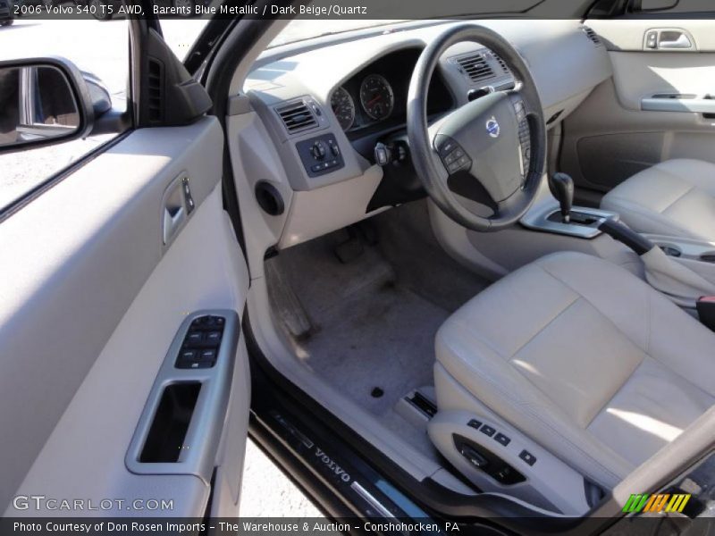 Barents Blue Metallic / Dark Beige/Quartz 2006 Volvo S40 T5 AWD