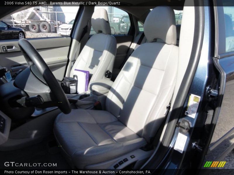 Barents Blue Metallic / Dark Beige/Quartz 2006 Volvo S40 T5 AWD