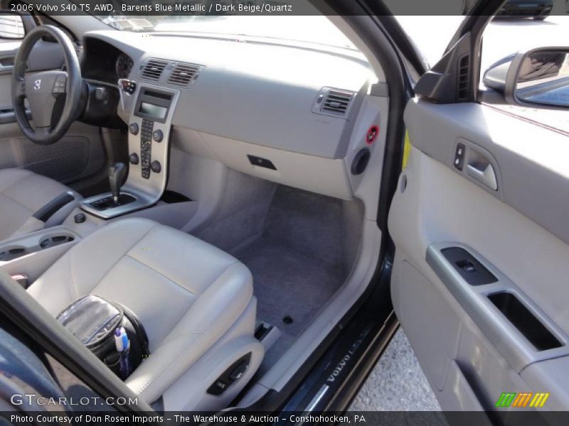 Barents Blue Metallic / Dark Beige/Quartz 2006 Volvo S40 T5 AWD