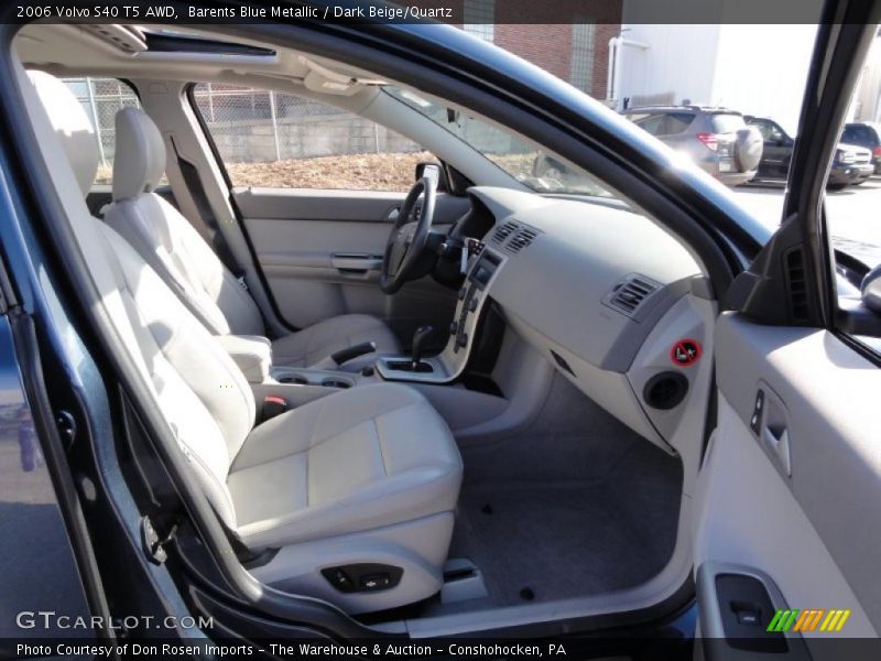 Barents Blue Metallic / Dark Beige/Quartz 2006 Volvo S40 T5 AWD