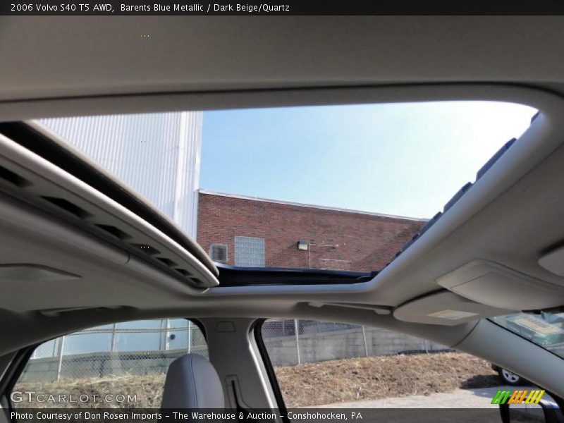 Barents Blue Metallic / Dark Beige/Quartz 2006 Volvo S40 T5 AWD