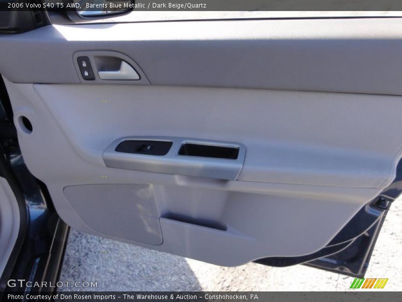 Barents Blue Metallic / Dark Beige/Quartz 2006 Volvo S40 T5 AWD