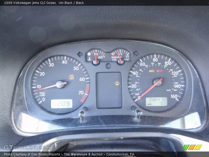 Uni Black / Black 1999 Volkswagen Jetta GLS Sedan