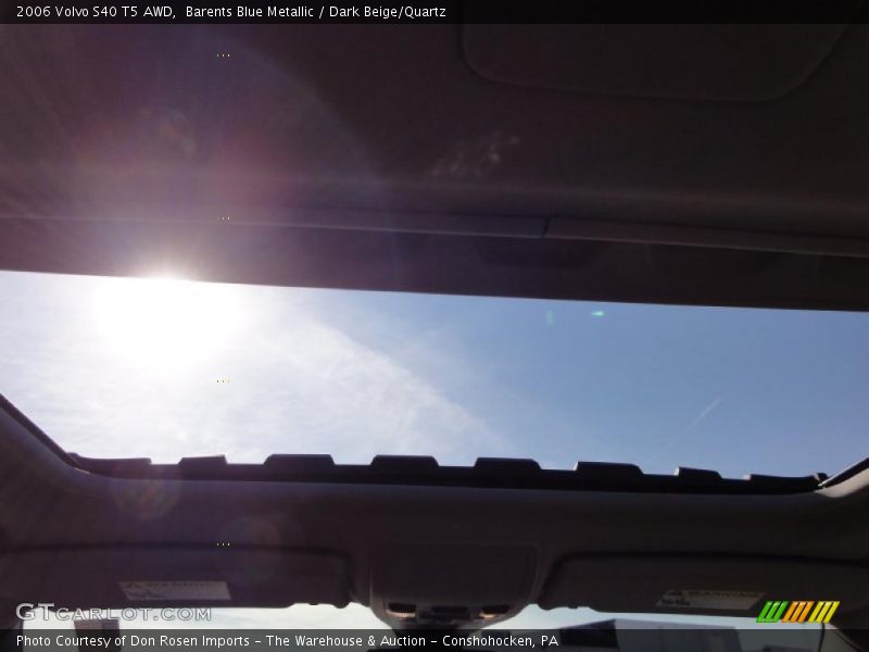 Barents Blue Metallic / Dark Beige/Quartz 2006 Volvo S40 T5 AWD