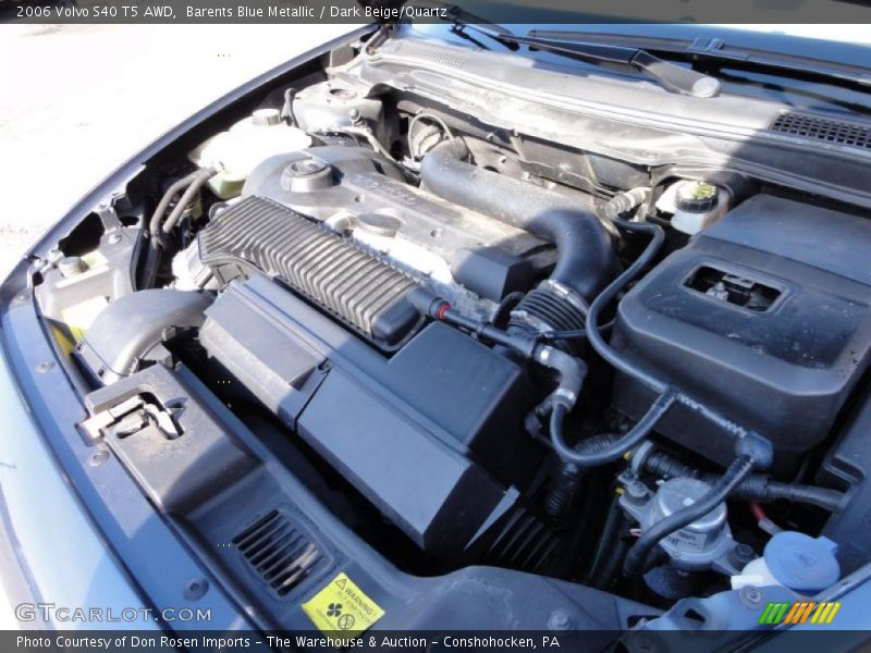 Barents Blue Metallic / Dark Beige/Quartz 2006 Volvo S40 T5 AWD