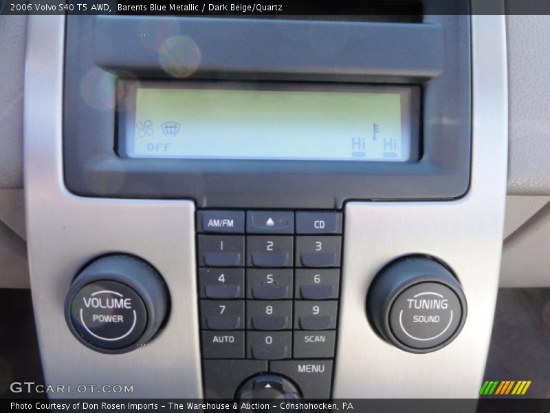 Controls of 2006 S40 T5 AWD