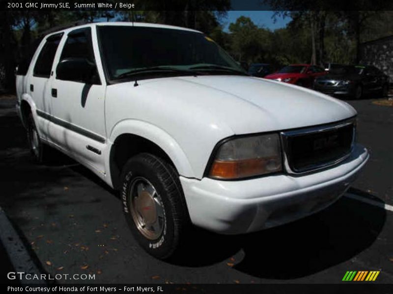 Summit White / Beige 2001 GMC Jimmy SLE