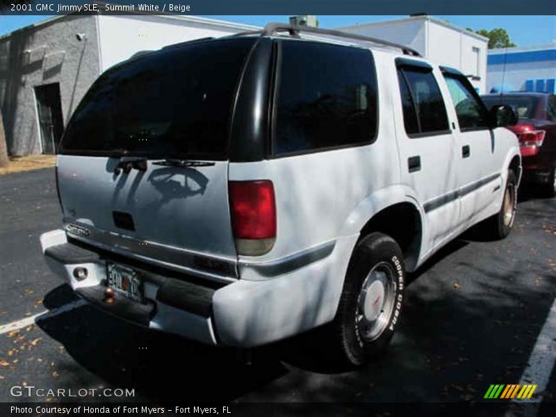 Summit White / Beige 2001 GMC Jimmy SLE