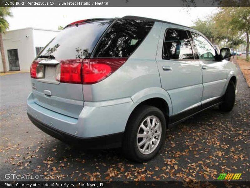 Blue Frost Metallic / Neutral 2006 Buick Rendezvous CX