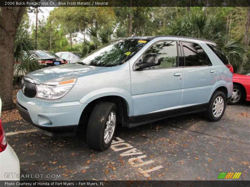 Blue Frost Metallic / Neutral 2006 Buick Rendezvous CX