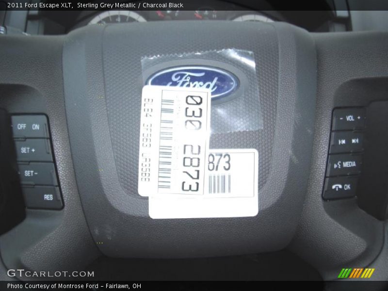 Sterling Grey Metallic / Charcoal Black 2011 Ford Escape XLT