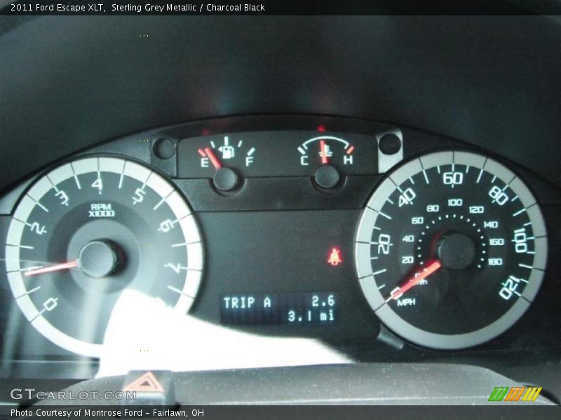Sterling Grey Metallic / Charcoal Black 2011 Ford Escape XLT