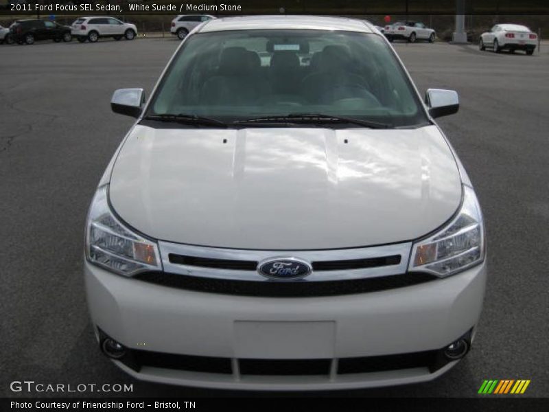 White Suede / Medium Stone 2011 Ford Focus SEL Sedan