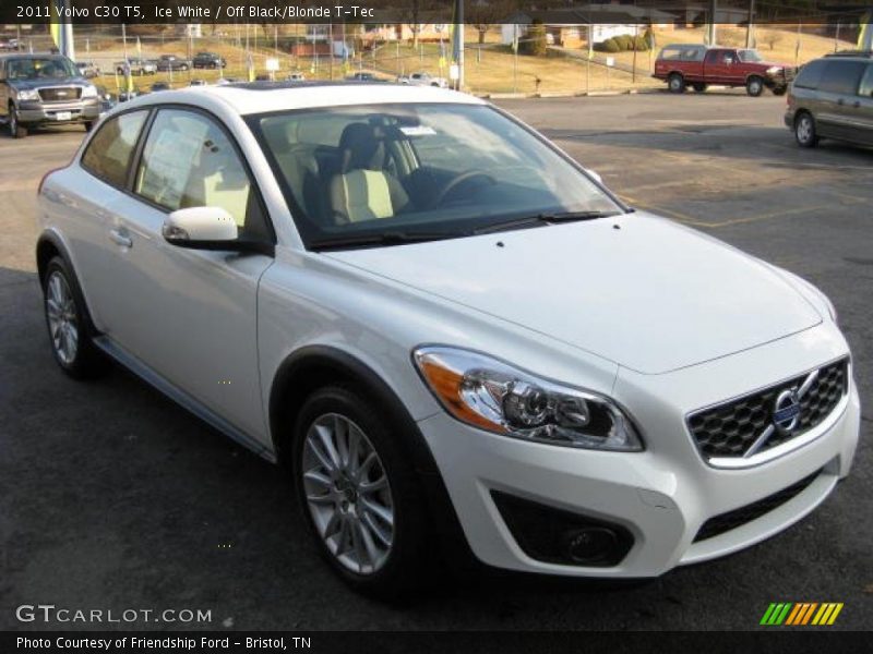 Ice White / Off Black/Blonde T-Tec 2011 Volvo C30 T5