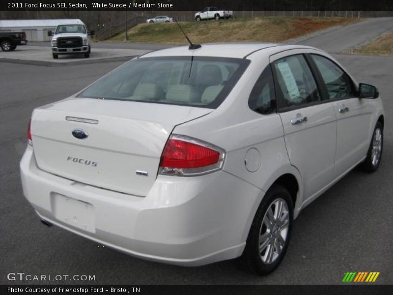White Suede / Medium Stone 2011 Ford Focus SEL Sedan