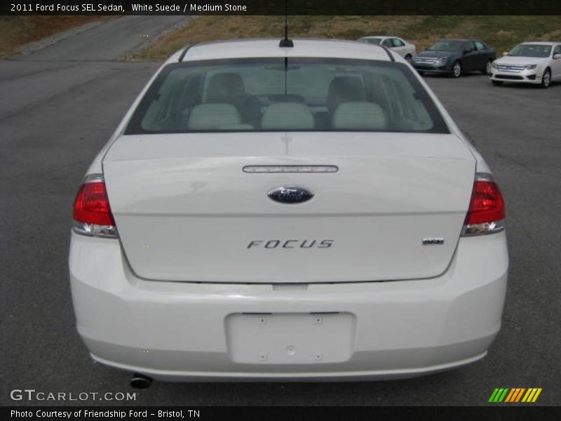 White Suede / Medium Stone 2011 Ford Focus SEL Sedan